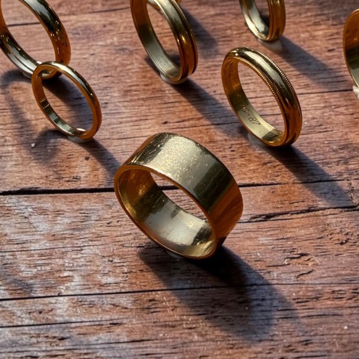 Estate 14K Yellow Gold Cigar Band