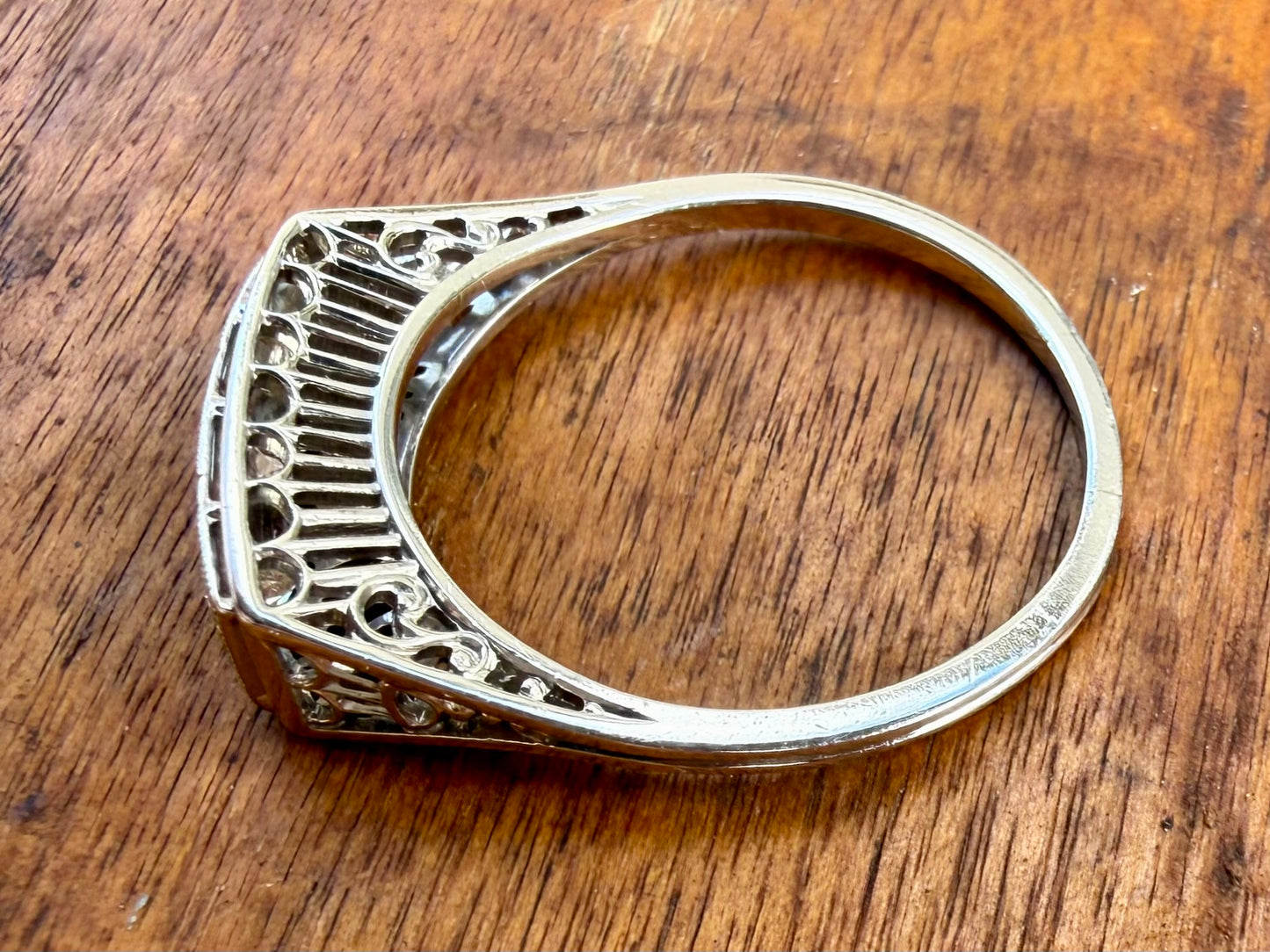 Antique Platinum Diamond Ring