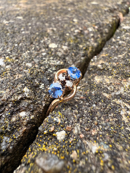 10K Gold | Sapphire & Diamond | Circa 1890